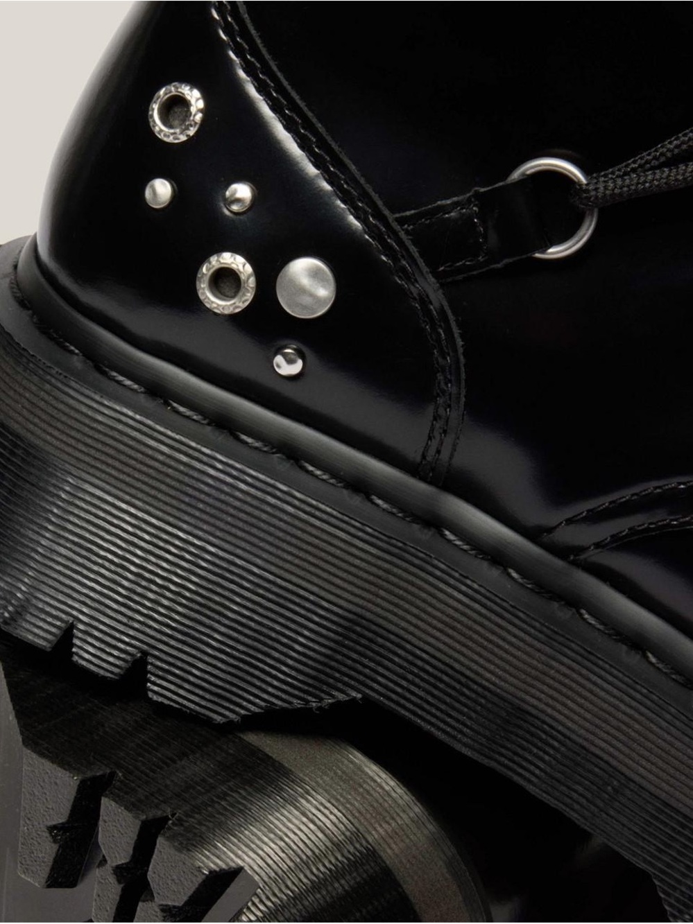 Dr. Martens JADON HI STUDDED BUTTERO LEATHER PLATFORM BOOTS - Picture 3 of 12